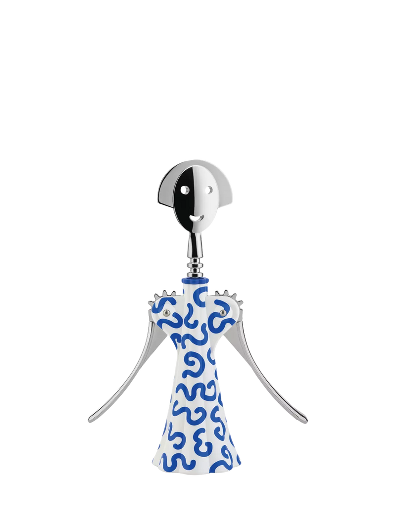 Alessi Anna G Delft corkscrew blue white, UK version
