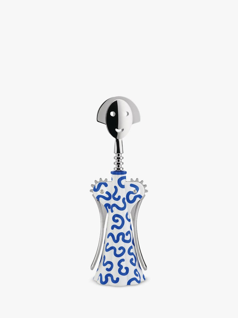 Alessi Anna G Delft corkscrew blue white, UK version