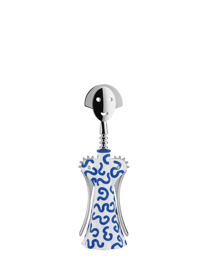 Alessi Anna G Delft corkscrew blue white, UK version