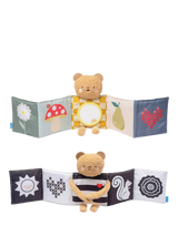 John Lewis Taf Toys Snuggle Bear Book Soft Baby Book and Teddy Toy- Buy online at McGrocer