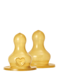 BIBS latex teats medium flow pack of 2, imported from the UK