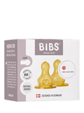 BIBS latex teats medium flow pack of 2, imported from the UK
