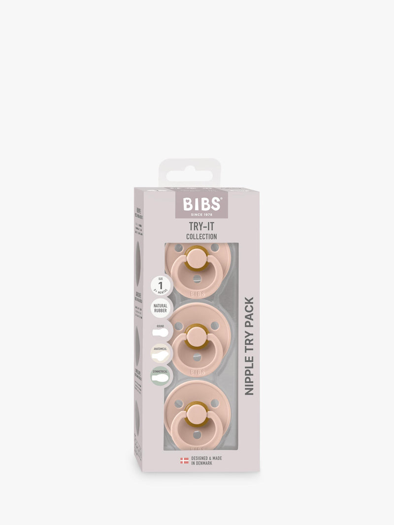 BIBS Try-It Collection soothers size 1, imported from the UK