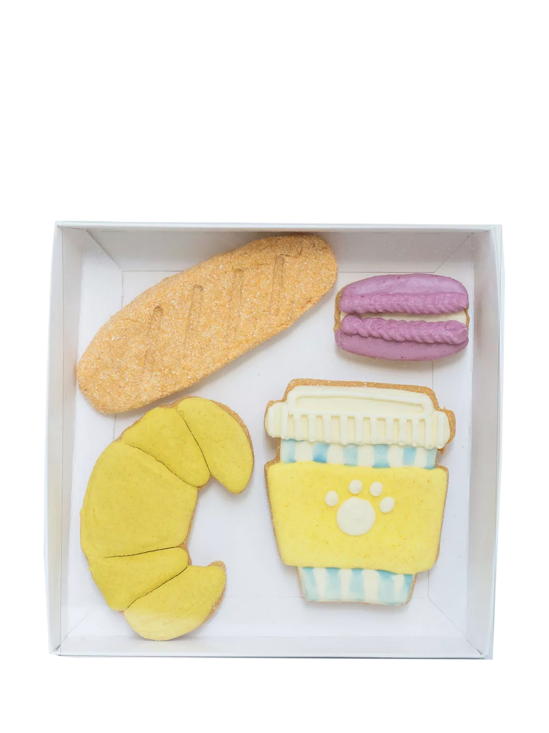 Fluff & Crumble bakery dog biscuit gift set 160g - British product