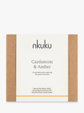 nkuku Cardamom & Amber 3 wick scented candle, imported from the UK