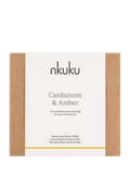 nkuku Cardamom & Amber 3 wick scented candle, imported from the UK