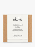 nkuku Cedarwood & Fig scented candle, imported from the UK