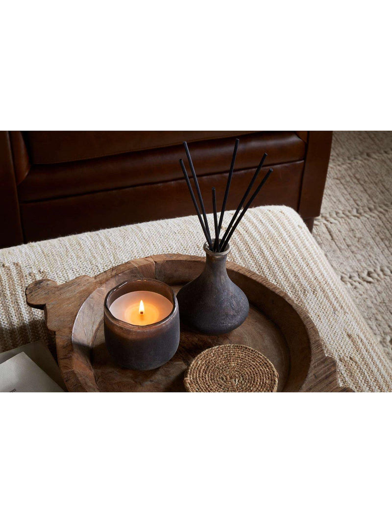 nkuku Cedarwood & Fig scented candle, imported from the UK
