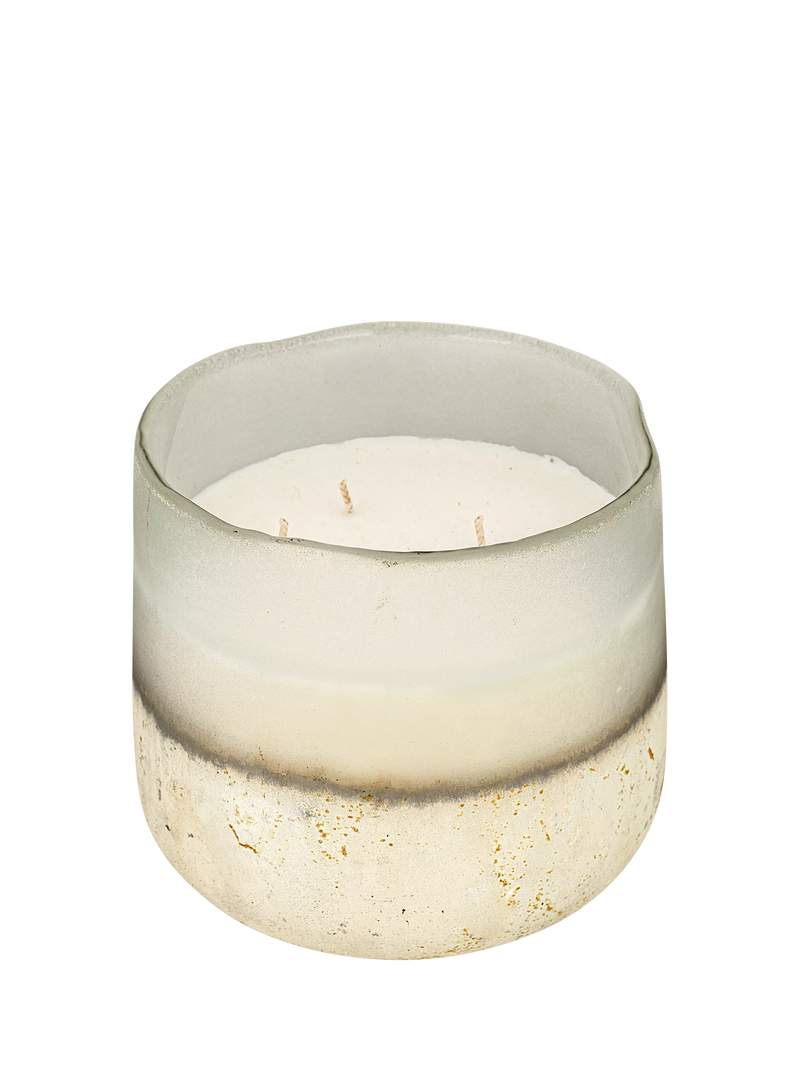 nkuku scented candle sea salt and moss 3 wick, UK version