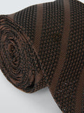 John Lewis grenadine silk tie brown - British product