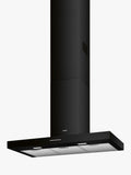 Smeg black 90cm T-shape chimney cooker hood (British brand)