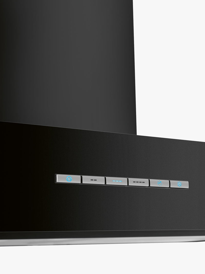 Smeg black 90cm T-shape chimney cooker hood (British brand)