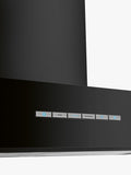 Smeg black 90cm T-shape chimney cooker hood (British brand)