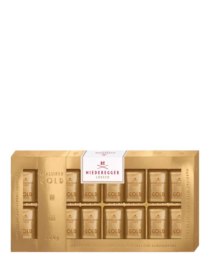 Niederegger dark chocolate marzipan praline selection 200g, UK version