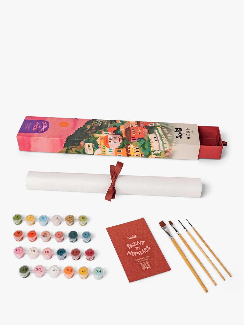 Sculpd paint by numbers kit Amalfi Sunset 51x36cm, imported from the UK
