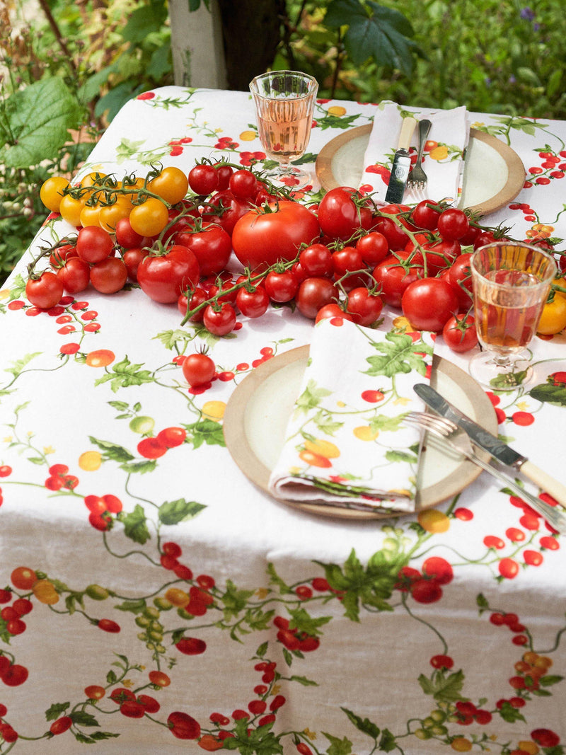 By Hope Pomodoro linen tablecloth 250x143cm, imported from the UK