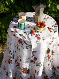 By Hope Wild Strawberry linen tablecloth 250x143cm, imported from the UK
