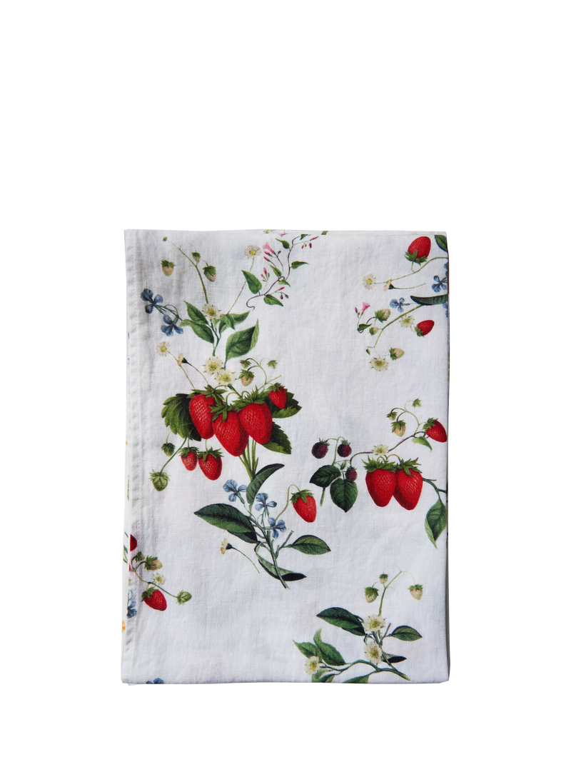 By Hope wild strawberry linen table runner 200cm (British brand)