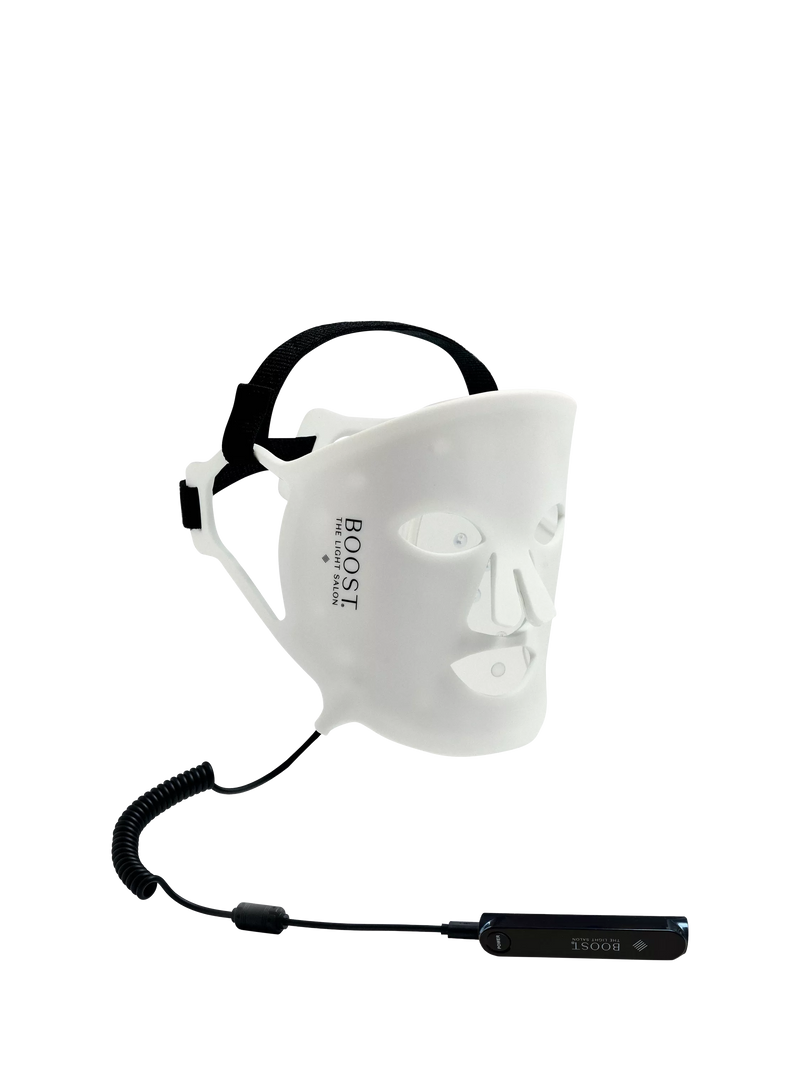 The Light Salon Boost LED Mask device, imported from the UK