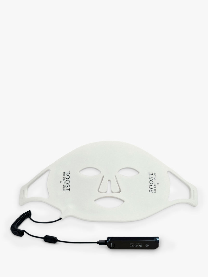 The Light Salon Boost LED Mask device, imported from the UK