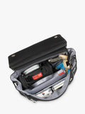 Storksak St James scuba changing bag black/silver, UK version