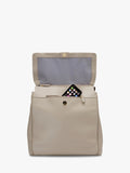 Storksak St James leather changing bag taupe, imported from the UK