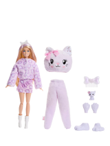 John Lewis Barbie Cutie Reveal Sweet Bows Purple Kitten Fashion Doll- Buy online at McGrocer