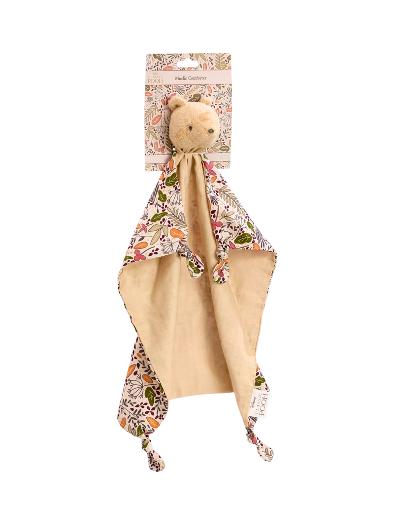 Winnie the Pooh muslin comforter baby toy, imported from the UK