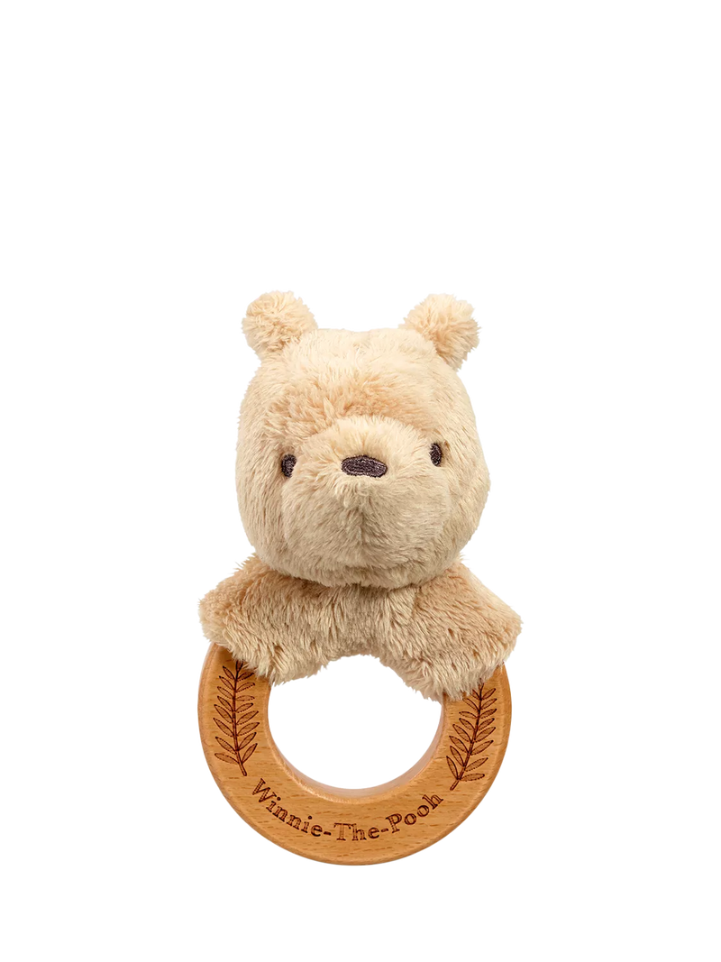 Winnie the Pooh wooden ring rattle - British product