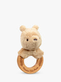 Winnie the Pooh wooden ring rattle - British product