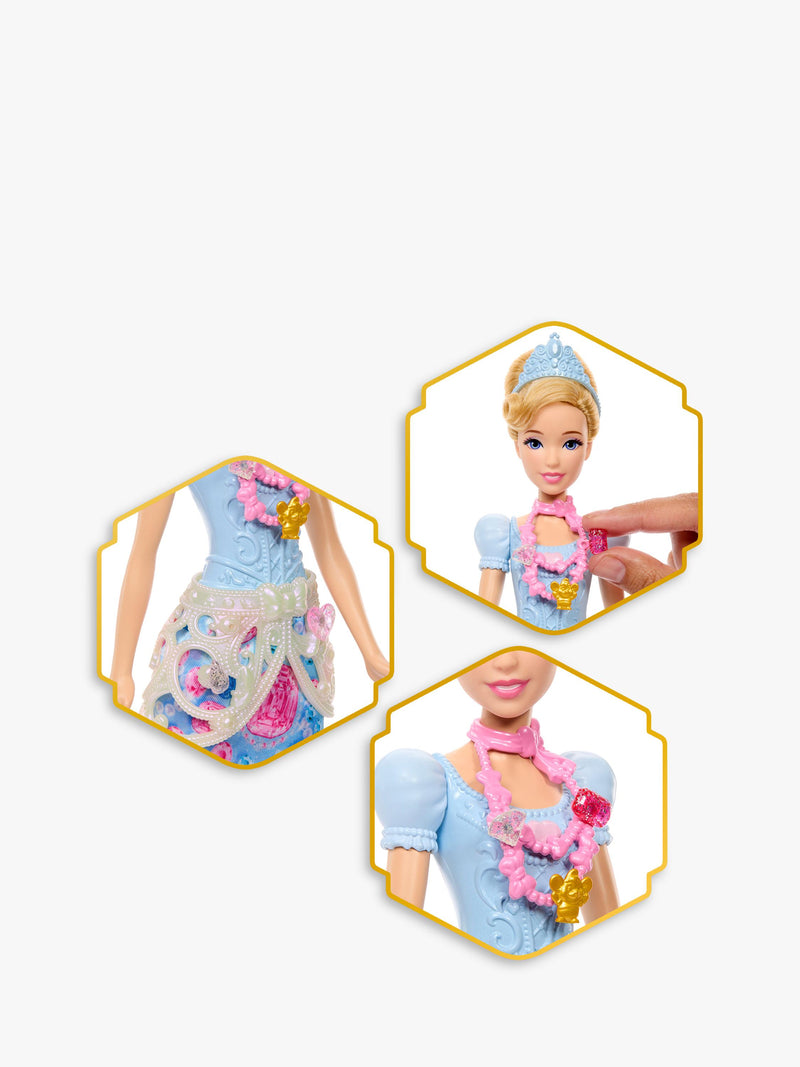 Disney Cinderella Jewel Reveal doll with nine accessories - British product