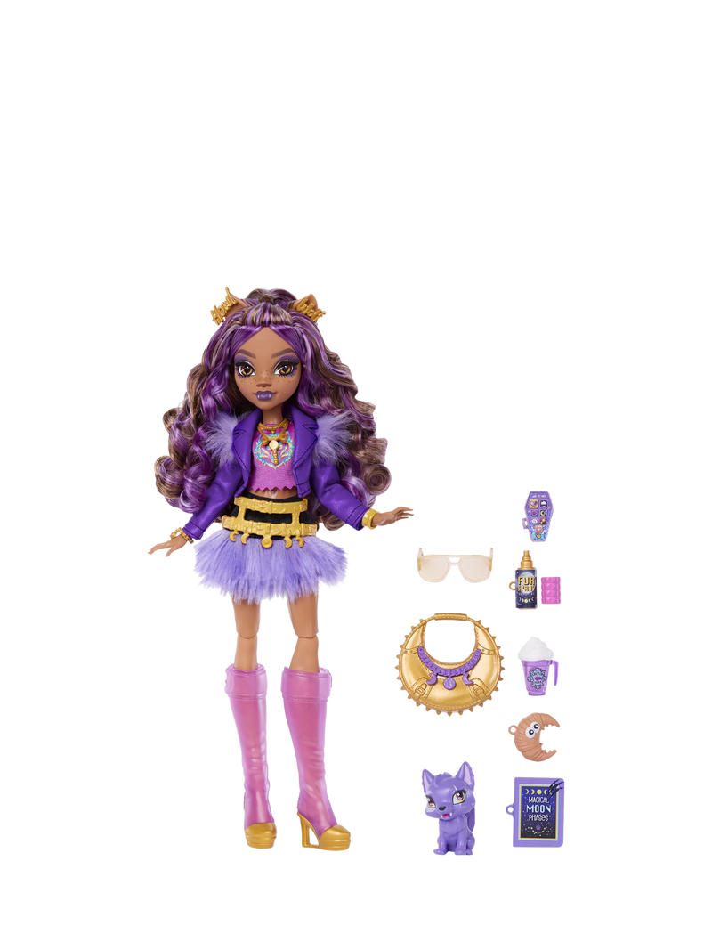 Monster High Clawdeen Wolf fashion doll with Crescent (British brand)