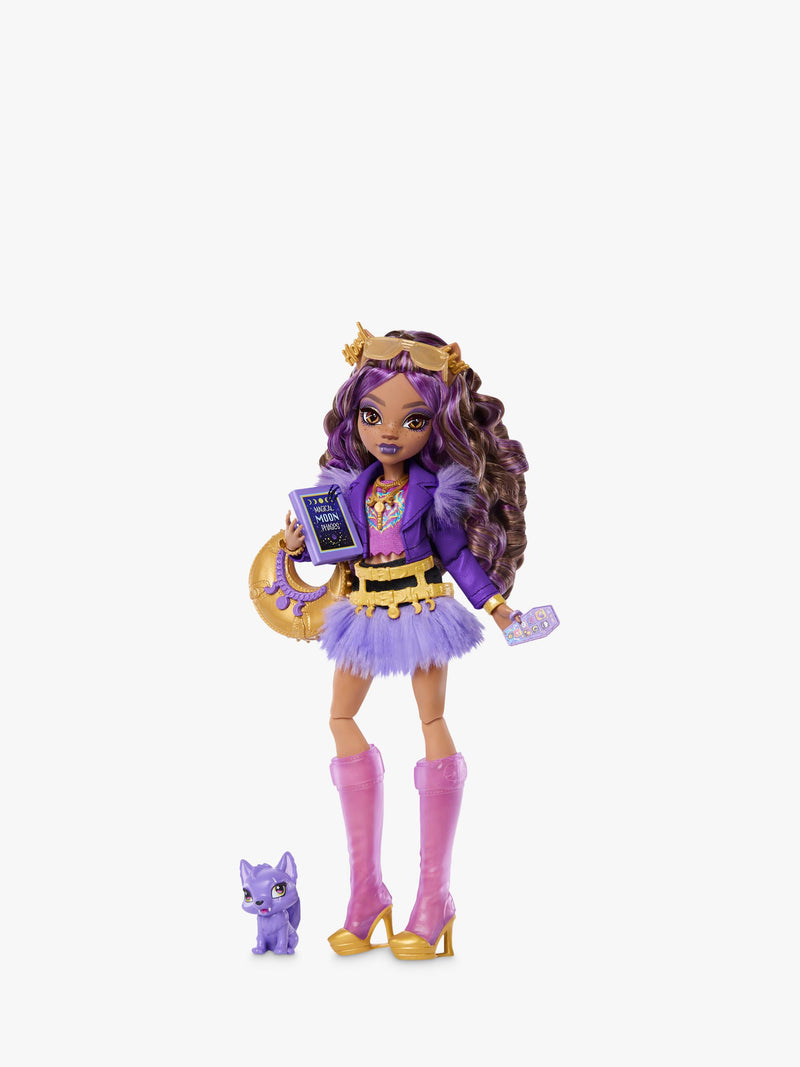 Monster High Clawdeen Wolf fashion doll with Crescent (British brand)