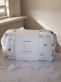 Avery Row Little Farm bathtime bundle baby towel and bath mitt set (British brand)