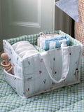 Avery Row Little Farm changing caddy organic cotton, imported from the UK