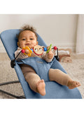 BabyBjörn Bliss Woven baby bouncer in blue, UK version