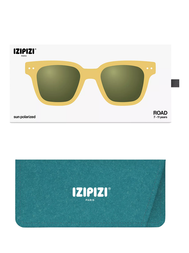 IZIPIZI kids sunglasses yellow honey 7-11 years, imported from the UK