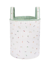 John Lewis Avery Row Large Quilted Reversible Storage Basket Little Farm- Buy online at McGrocer