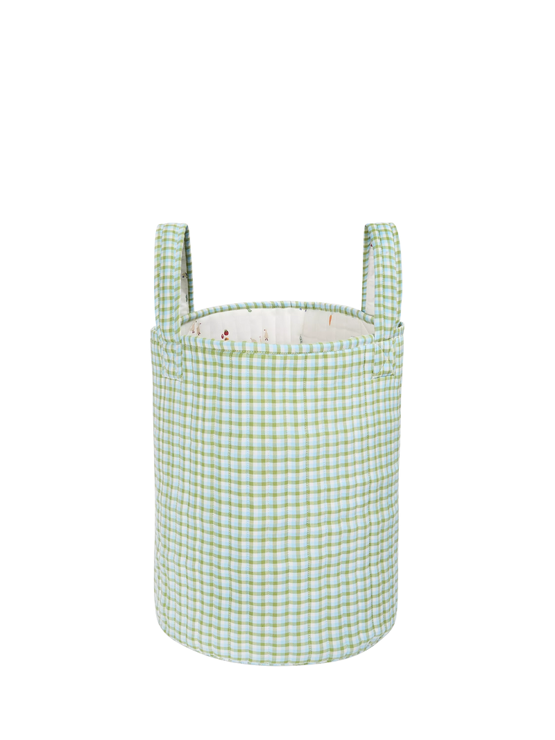 Avery Row Little Farm large quilted reversible storage basket (British brand)
