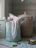 Avery Row Little Farm large quilted reversible storage basket (British brand)