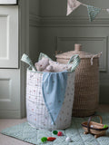Avery Row Little Farm large quilted reversible storage basket (British brand)