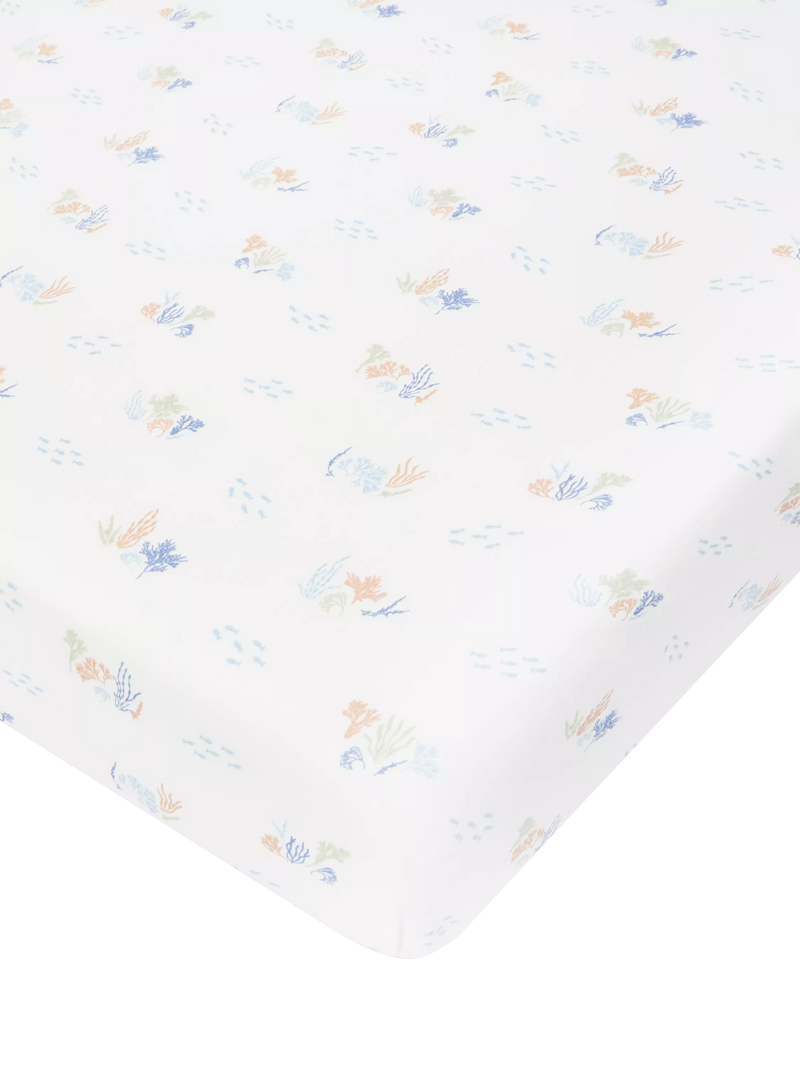 Avery Row cotbed fitted sheet Coastline, UK version