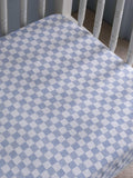 Avery Row cotbed fitted sheet Coastline design, UK version