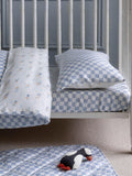 Avery Row cotbed fitted sheet Coastline design, UK version