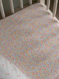 Avery Row cotbed fitted sheet Wildflower Garden 70x140cm, imported from the UK