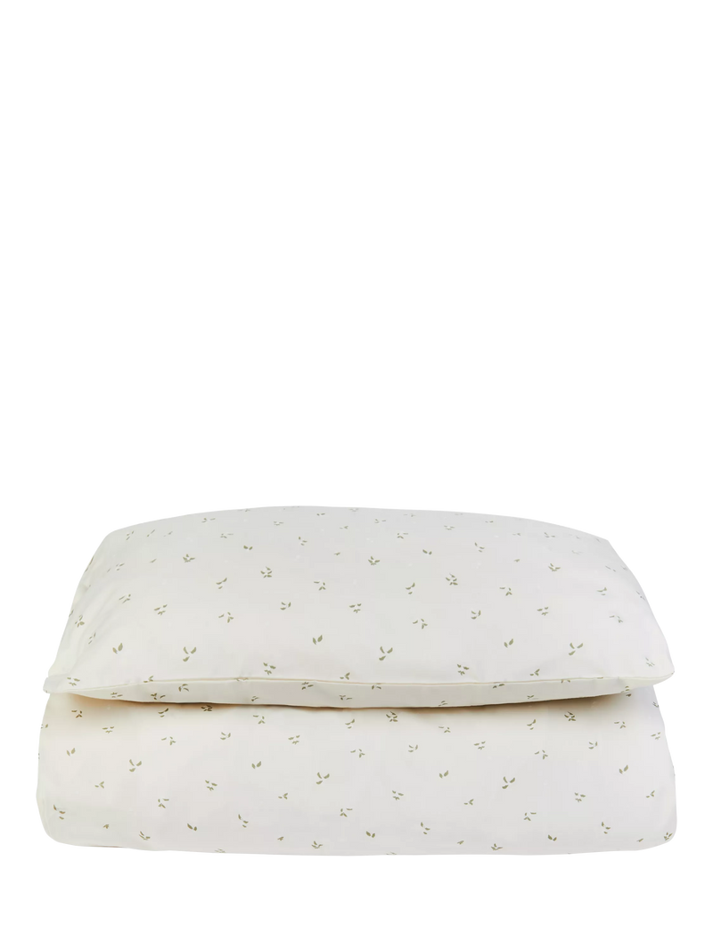 Avery Row cotbed duvet cover and pillowcase set organic cotton - British product