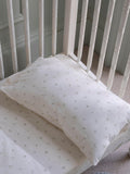 Avery Row cotbed duvet cover and pillowcase set organic cotton - British product