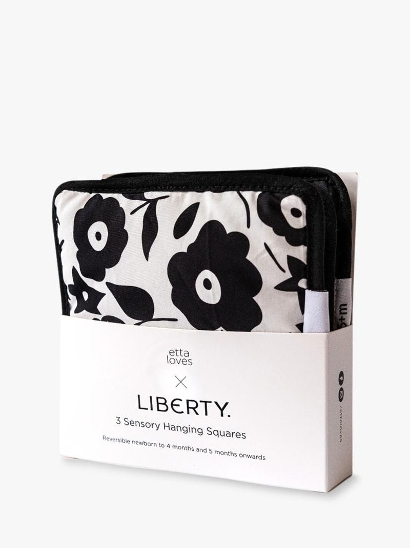 Etta Loves Liberty hanging sensory squares set of 3 - British product