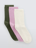 John Lewis ankle socks pack of 3 pink multi (British brand)