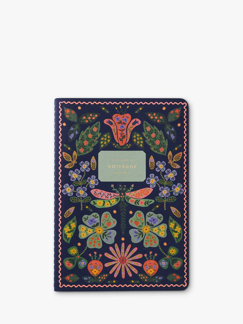 Rifle Paper Co. Posy floral notebooks set of 3, imported from the UK